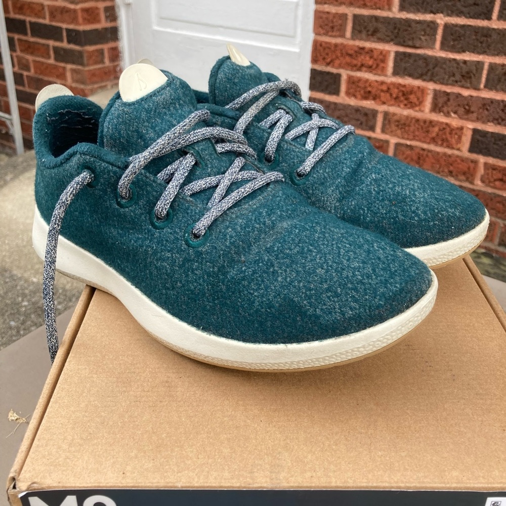 Allbirds Men’s Size 9 Wool Runner Mizzle - Aurora (Cream)